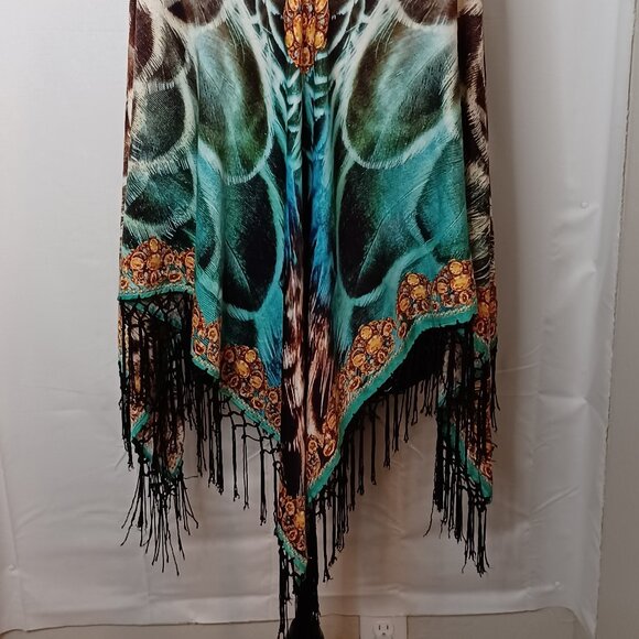 Women's Adoire Over the Head Colorful Shawl Size Medium - Picture 4 of 11